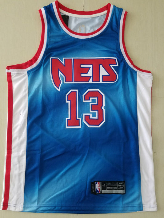 Men's Brooklyn Nets James Harden Light Blue 2020/21 Jersey1 - Classic Edition