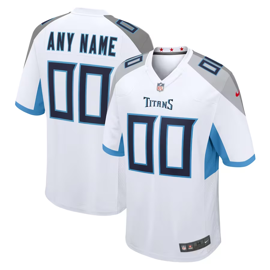 Tennessee Titans White Custom Jersey