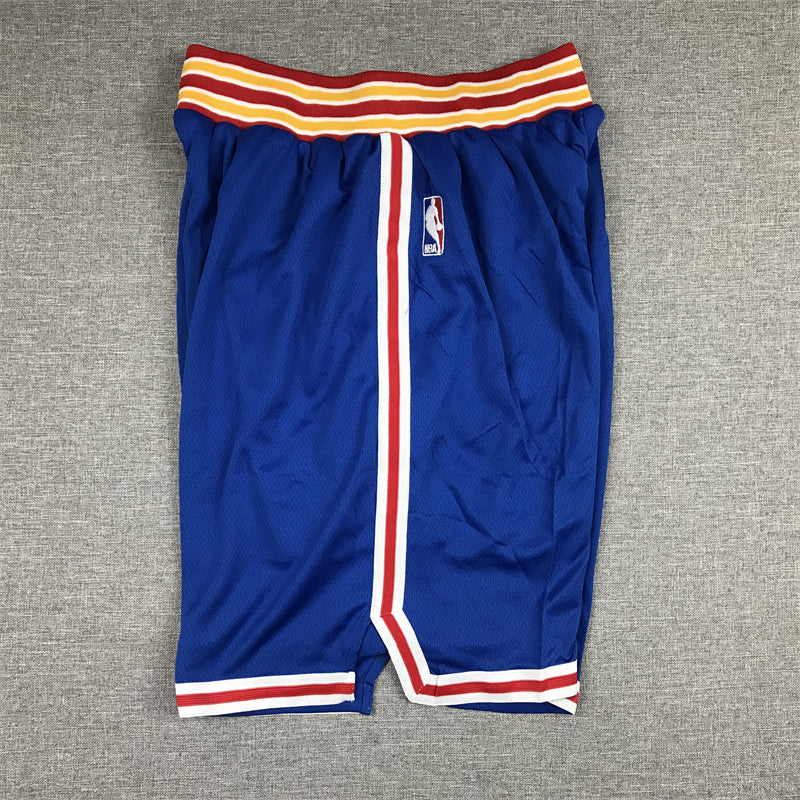 Men's Golden State Warriors Blue Basketball Shorts1