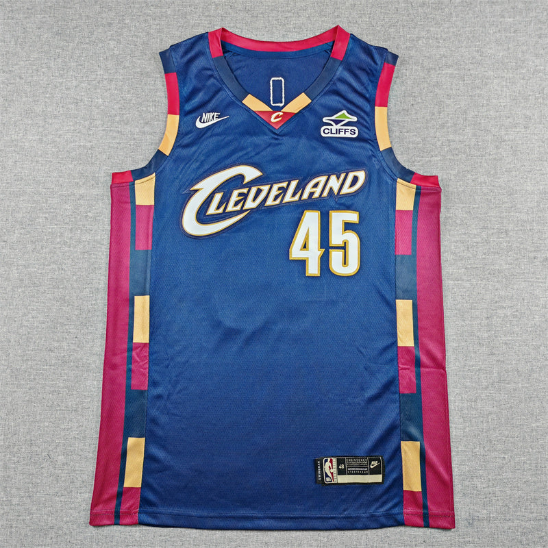 Men's Cleveland Cavaliers Donovan Mitchell #45 Navy Swingman Jersey - Classic Edition