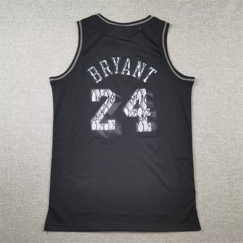 Men's Los Angeles Lakers Kobe Bryant #24 Black 1996/97 Hardwood Classics Swingman Jersey1
