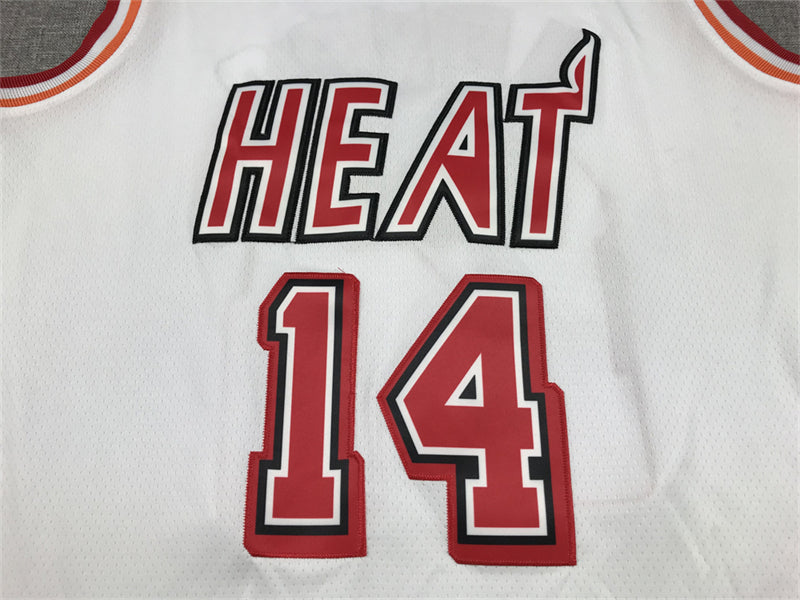 Men's Miami Heat Tyler Herro #14 White 2022/23 Swingman Jersey1 - Classic Edition