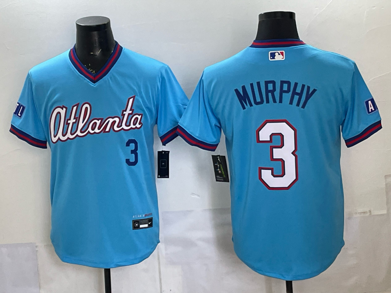 Men's Atlanta Braves Dale Murphy #3 Powder Blue 2026 City Connect Stadium Jersey