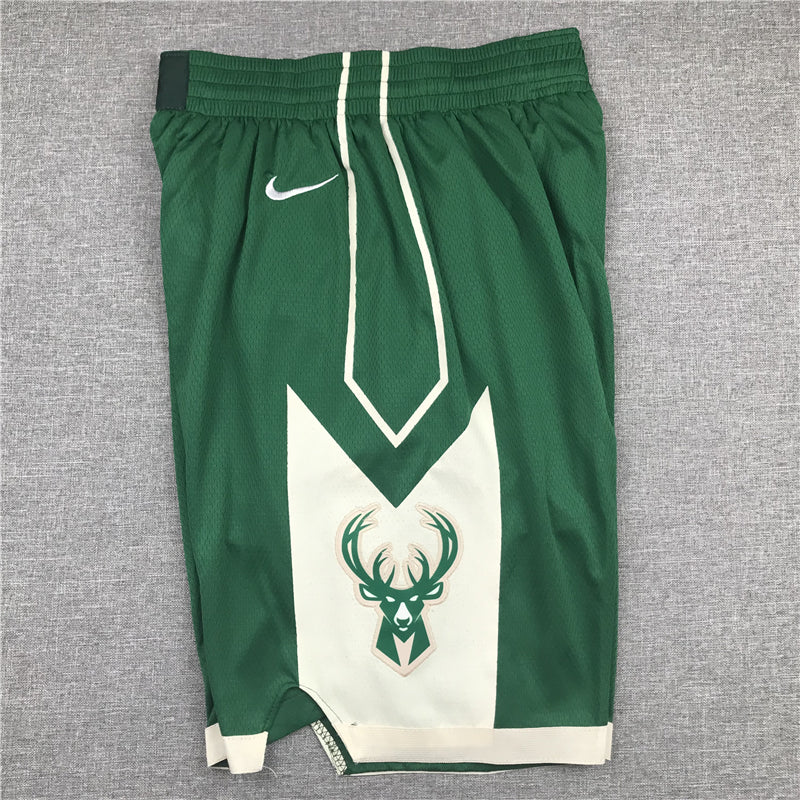 Men's Milwaukee Bucks Green Basketball Shorts1