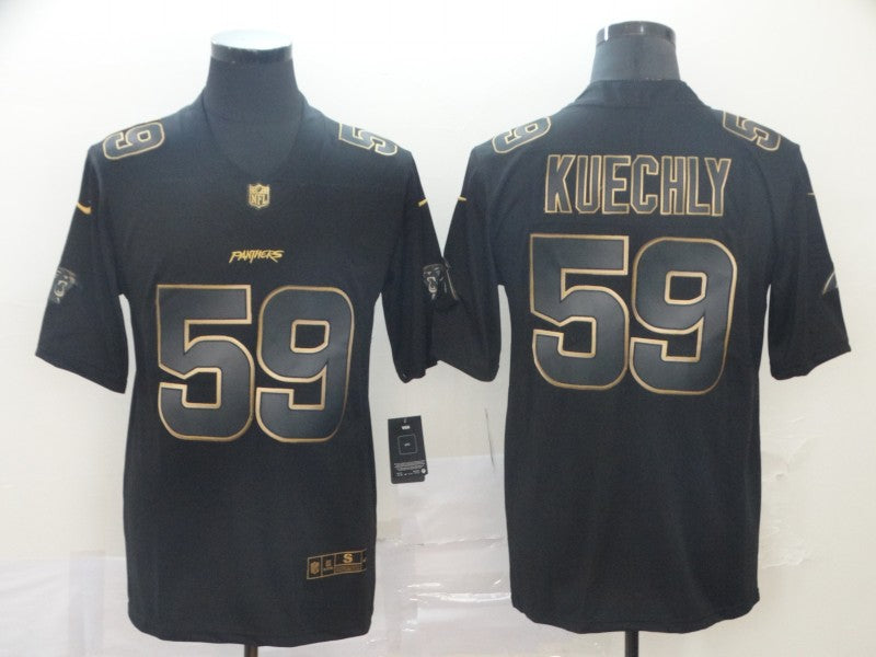 Men's Carolina Panthers Luke Kuechly #59 Black Player Game Jersey1