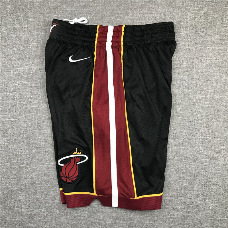 Men's Miami Heat Icon Edition Swingman Performance Shorts1 BLACK