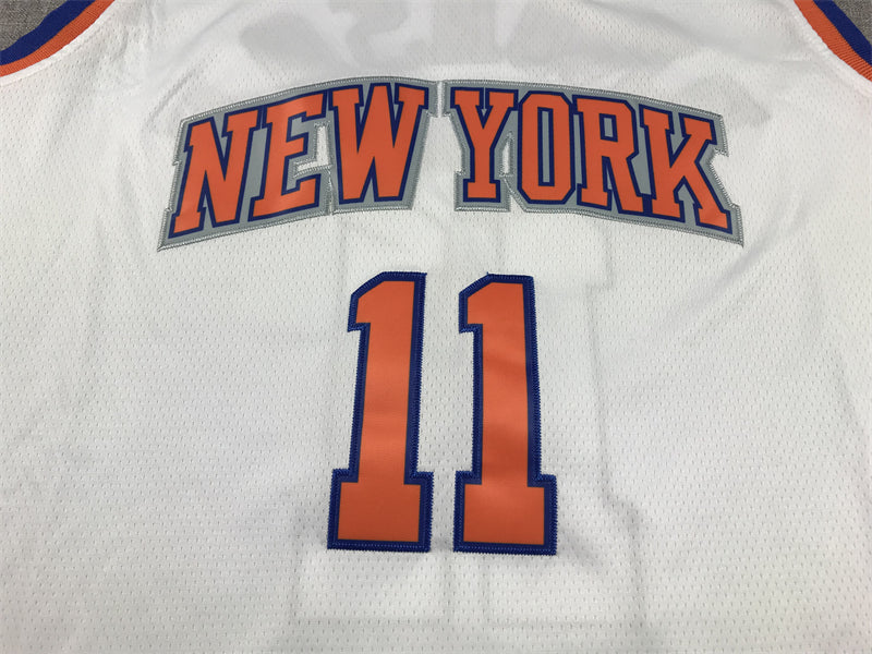 Men's New York Knicks Jalen Brunson #11 White Game Jersey - Association Edition
