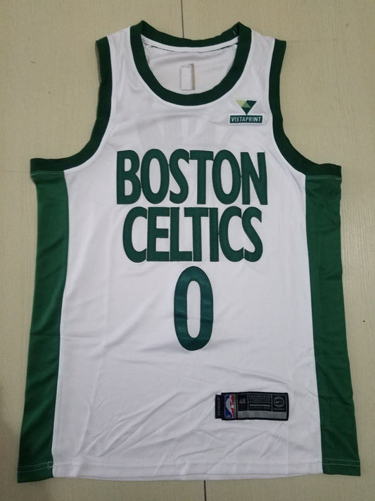 Men's Boston Celtics Jayson Tatum White Swingman Player Jersey1 - City Edition