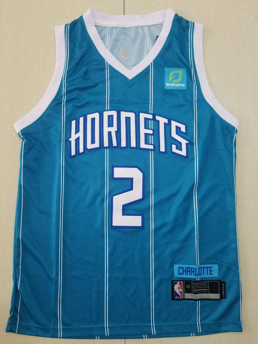 Men's Charlotte Hornets LaMelo Ball Blue 2020-21 swingman jersey1