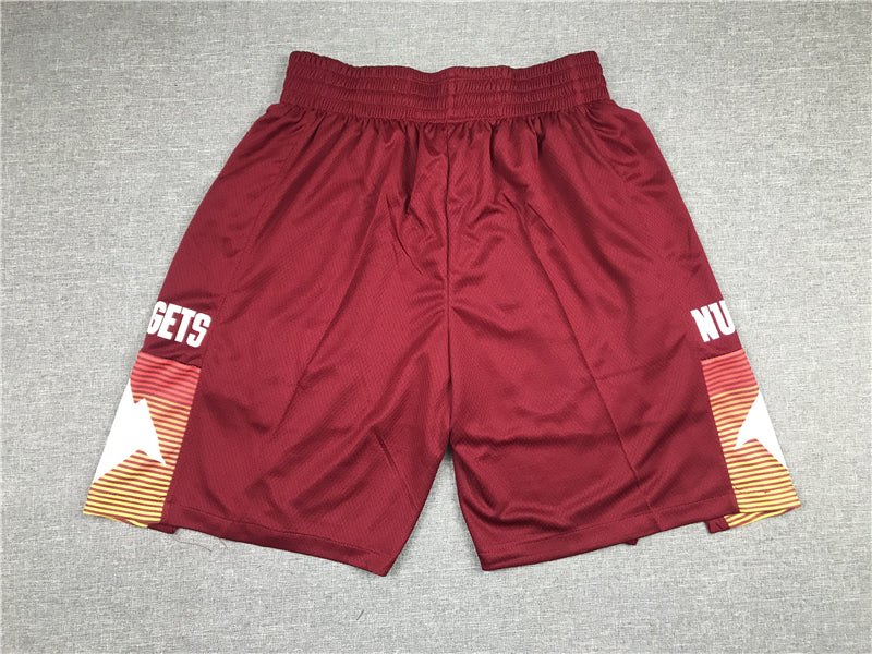 Men's Denver Nuggets Red City Edition Basketball Shorts1