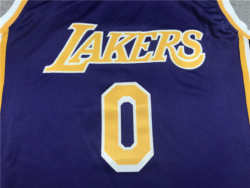 Men's Los Angeles Lakers Russell Westbrook Purple 2020/21 Swingman Player Jersey1