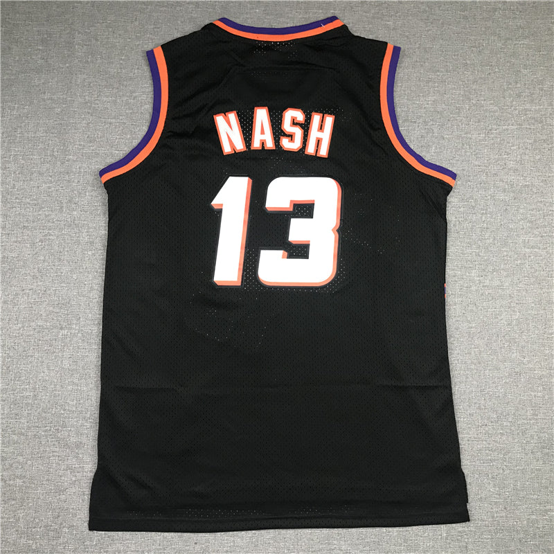 Men's Phoenix Suns Steve Nash Black 1996-97 Hardwood Classics Swingman Jersey1