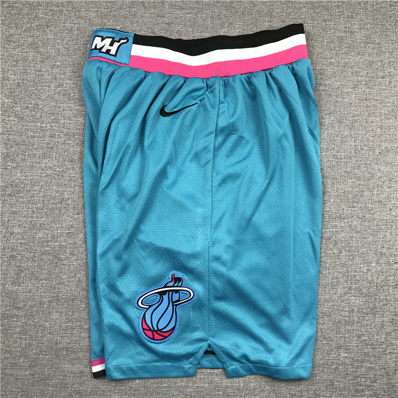 Men's Miami Heat Blue City Edition Basketball Shorts1