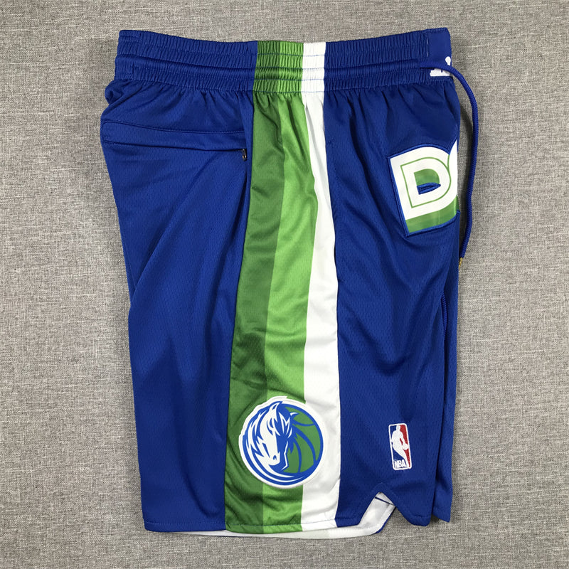 Men's Dallas Mavericks Blue 2022/23 City Edition Basketball Shorts1