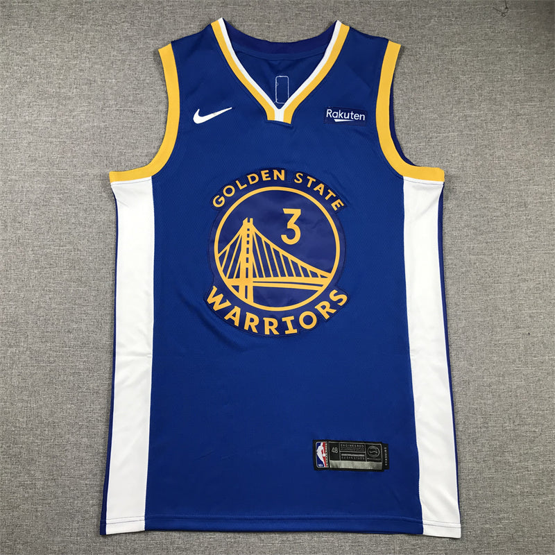 Men's Golden State Warriors Chris Paul #3 Royal Fast Break Player Jersey1 - Icon Edition