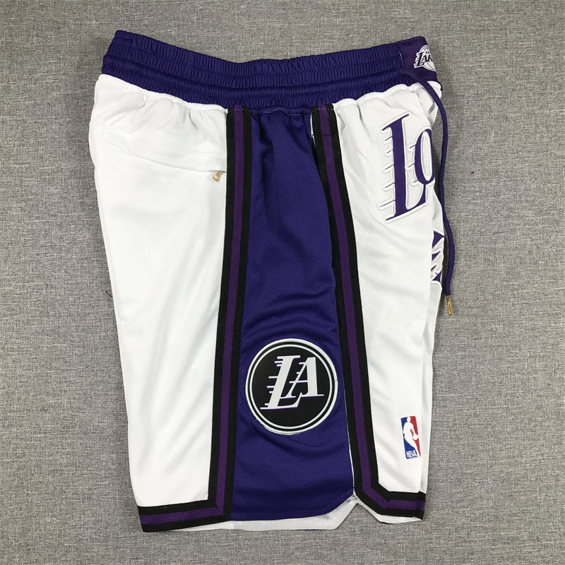 Men's Los Angeles Lakers White 2022/23 Basketball Shorts1 City Edition