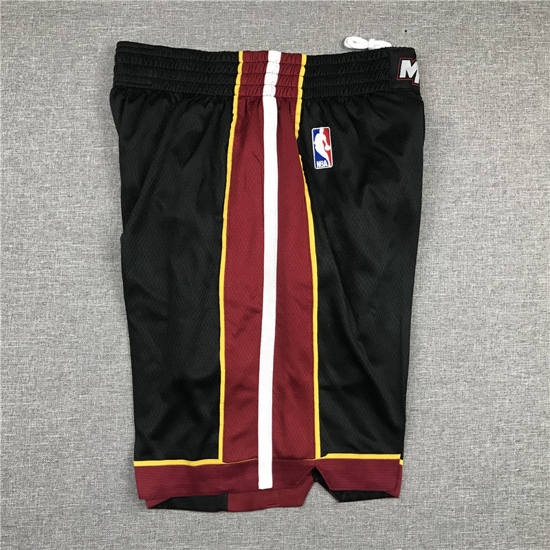Men's Miami Heat Icon Edition Swingman Performance Shorts1 BLACK