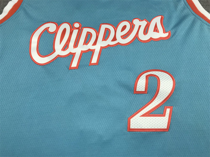 Men's LA Clippers Kawhi Leonard Blue 2021/22 Swingman Jersey1 - City Edition