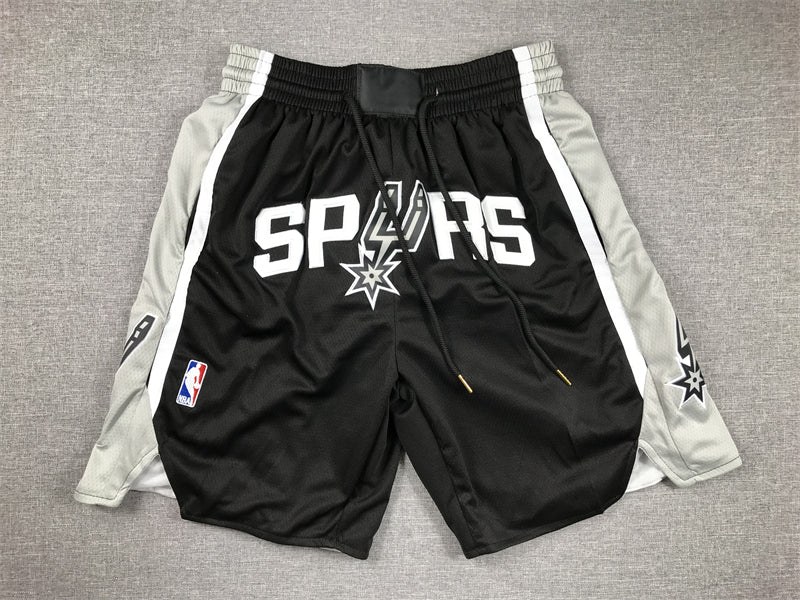 Men's San Antonio Spurs Black Pocket Shorts1