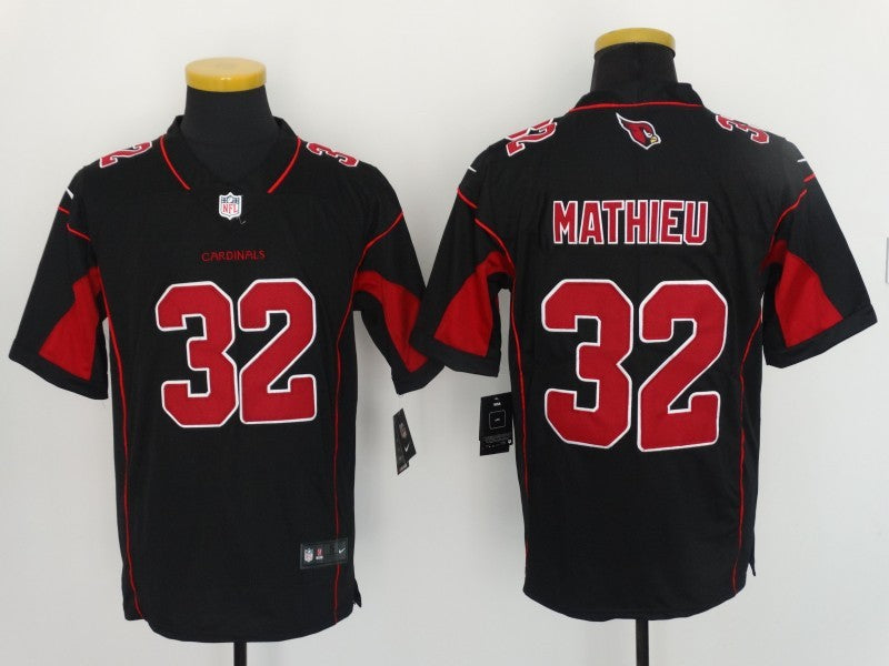 Men's Arizona Cardinals Tyrann Mathieu #32 Black Game Player Jersey1