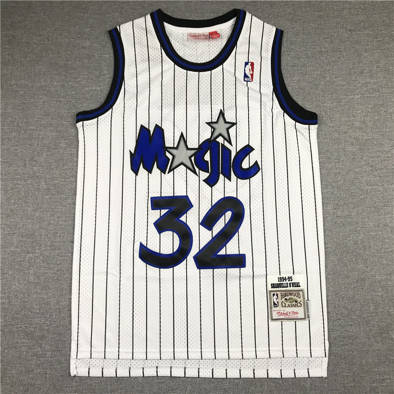 Men's Orlando Magic Shaquille O'Neal White Classics 1994-95 Swingman Jersey1