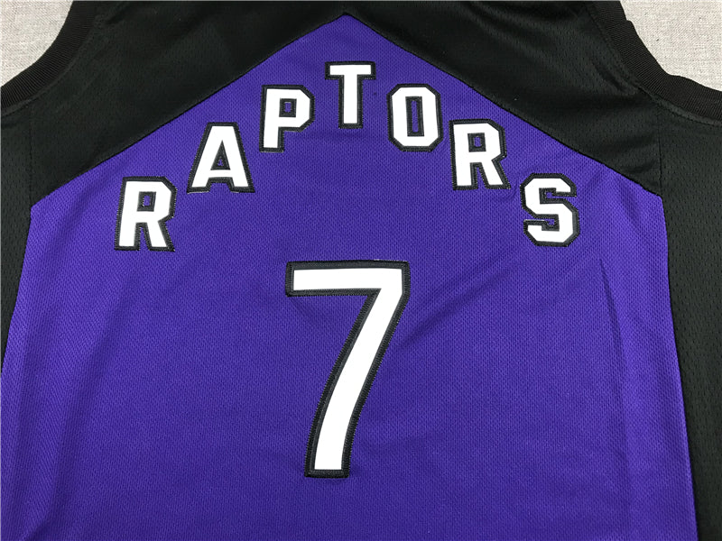 Men's Toronto Raptors Kyle Lowry Black/Purple 2020/21 Swingman Player Jersey1