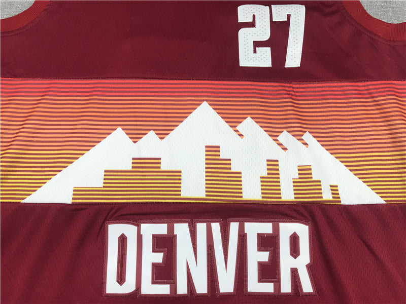Men's Denver Nuggets Jamal Murray Red Swingman Player Jersey1