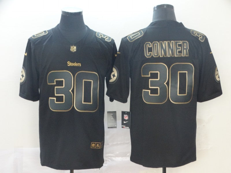 Men's Pittsburgh Steelers #30 James Conner Black Game Jersey1