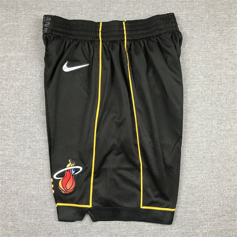 Men's Miami Heat Black City Edition Basketball Shorts1