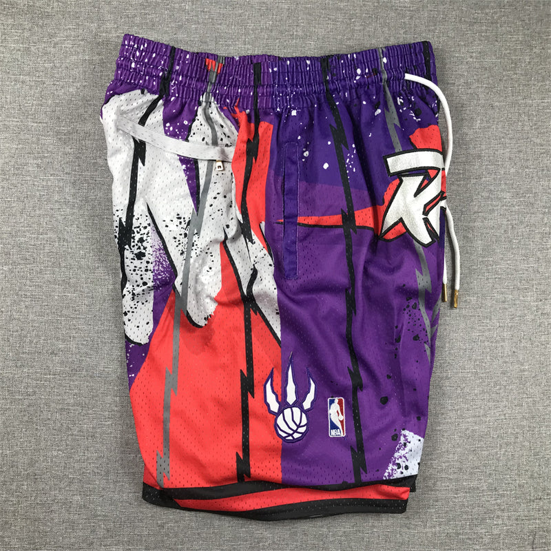 Men's Toronto Raptors Purple Swingman Pocket Shorts1