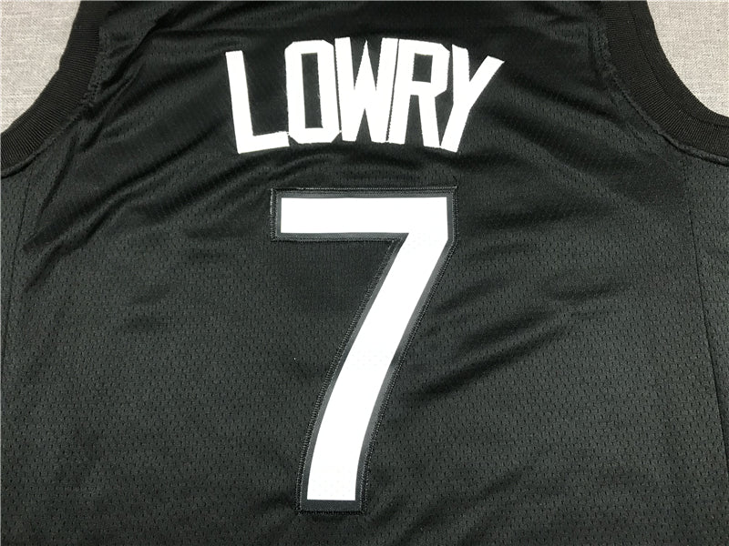 Men's Toronto Raptors Kyle Lowry Black/Purple 2020/21 Swingman Player Jersey1