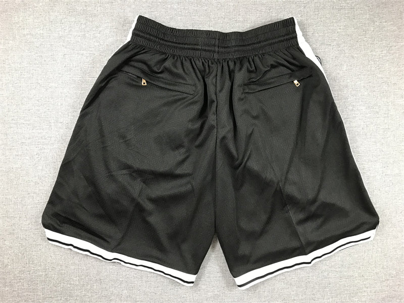 Men's Brooklyn Nets Black Pocket Shorts1