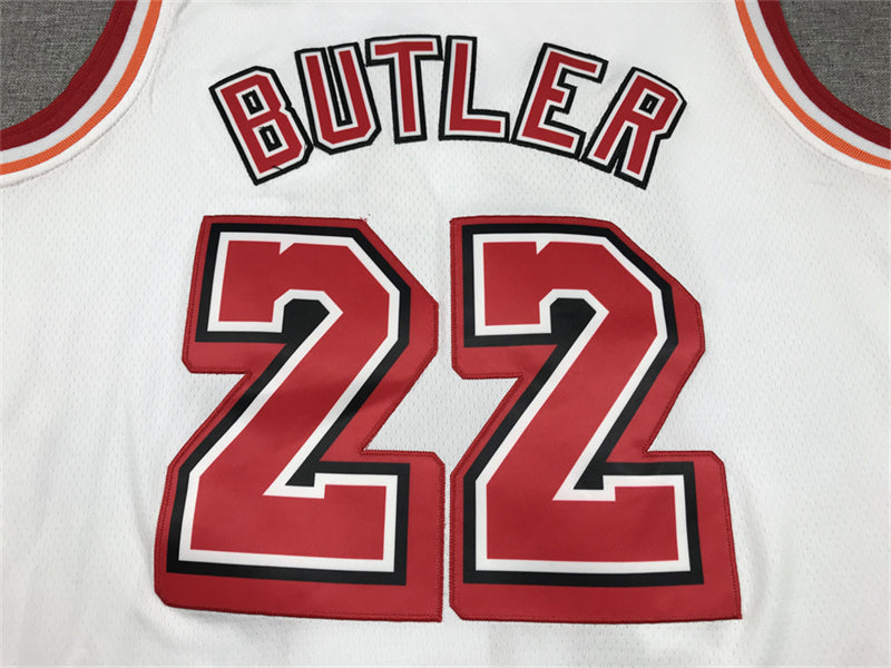 Men's Miami Heat Jimmy Butler #22 White 2022/23 Swingman Jersey1 - Classic Edition