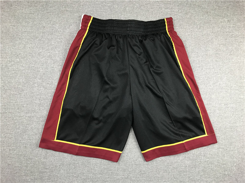 Men's Miami Heat Icon Edition Swingman Performance Shorts1 BLACK