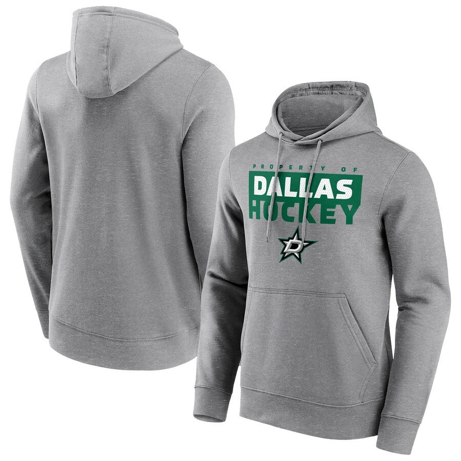 Men's Dallas Stars Gain Ground Hoodie - Sports Grey
