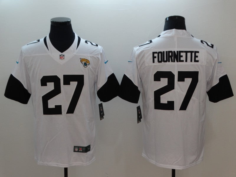 Men's Jacksonville Jaguars Leonard Fournette #27 White Game Player Jersey1