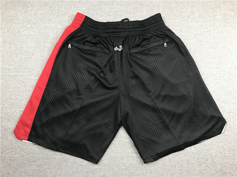 Men's Portland Trail Blazers Black Basketball Shorts1