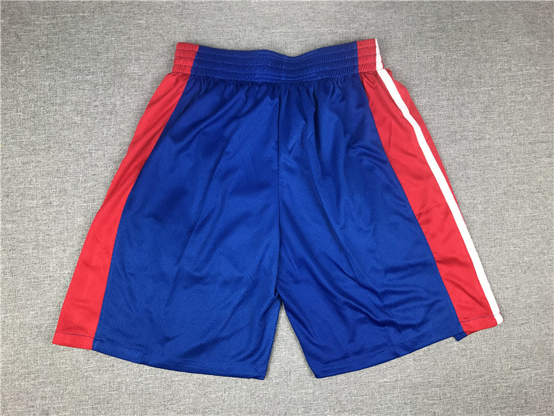 Men's Detroit Pistons Blue Pocket Shorts1