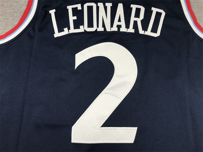 Men's LA Clippers Kawhi Leonard #2 Navy Swingman Player Jersey1