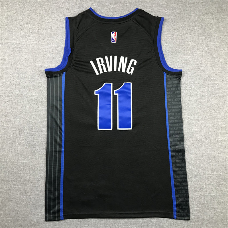 Men's Dallas Mavericks Kyrie Irving #11 Black 2023/24 Swingman Jersey1 - City Edition