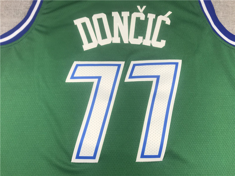 Men's Dallas Mavericks Luka Doncic Green 2020/21 Jersey1 - Classic Edition