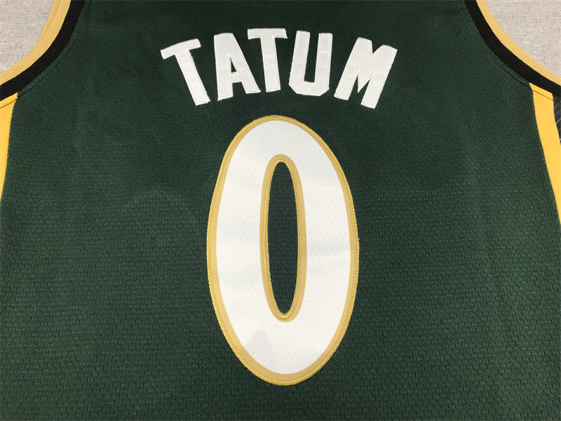 Men's Boston Celtics Jayson Tatum #0 Green 2022/23 Swingman Jersey1 - City Edition