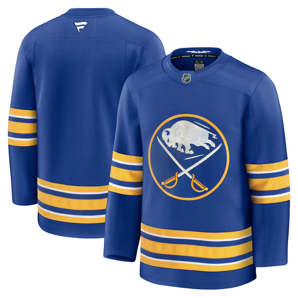 Buffalo Sabres Royal Home Premium Blank Jersey - JerseysFreak