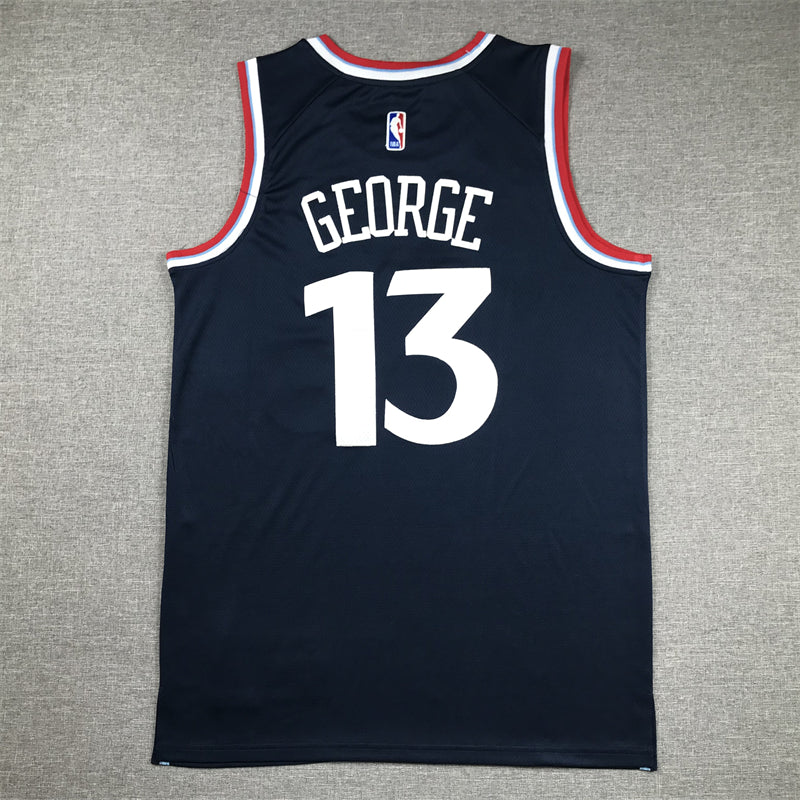 Men's LA Clippers Paul George #13 Navy Swingman Jersey1