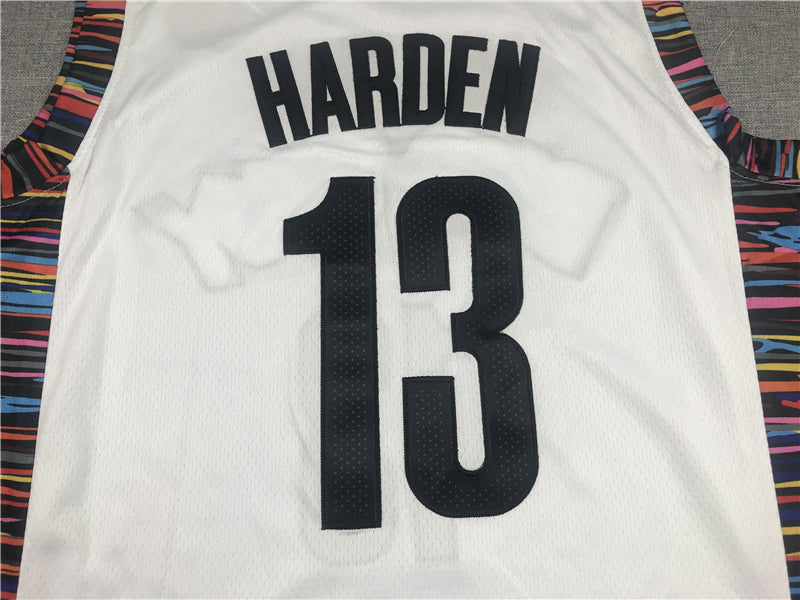 Men's Brooklyn Nets James Harden #13 White Swingman Jersey1 - City Edition