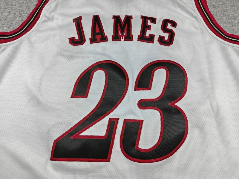 Men's Philadelphia 76ers LeBron James #23 White Swingman Jersey