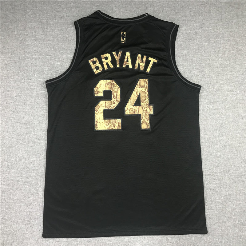Men's Los Angeles Lakers Kobe Bryant #24 Black Swingman Player Jersey1