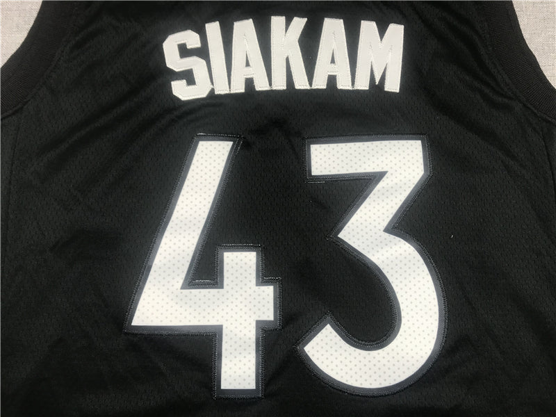 Men's Toronto Raptors Pascal Siakam Black/Purple 2020/21 Swingman Player Jersey1