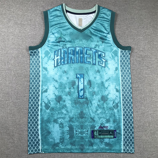 Men's Charlotte Hornets LaMelo Ball #1 Teal Select Series Swingman jersey1