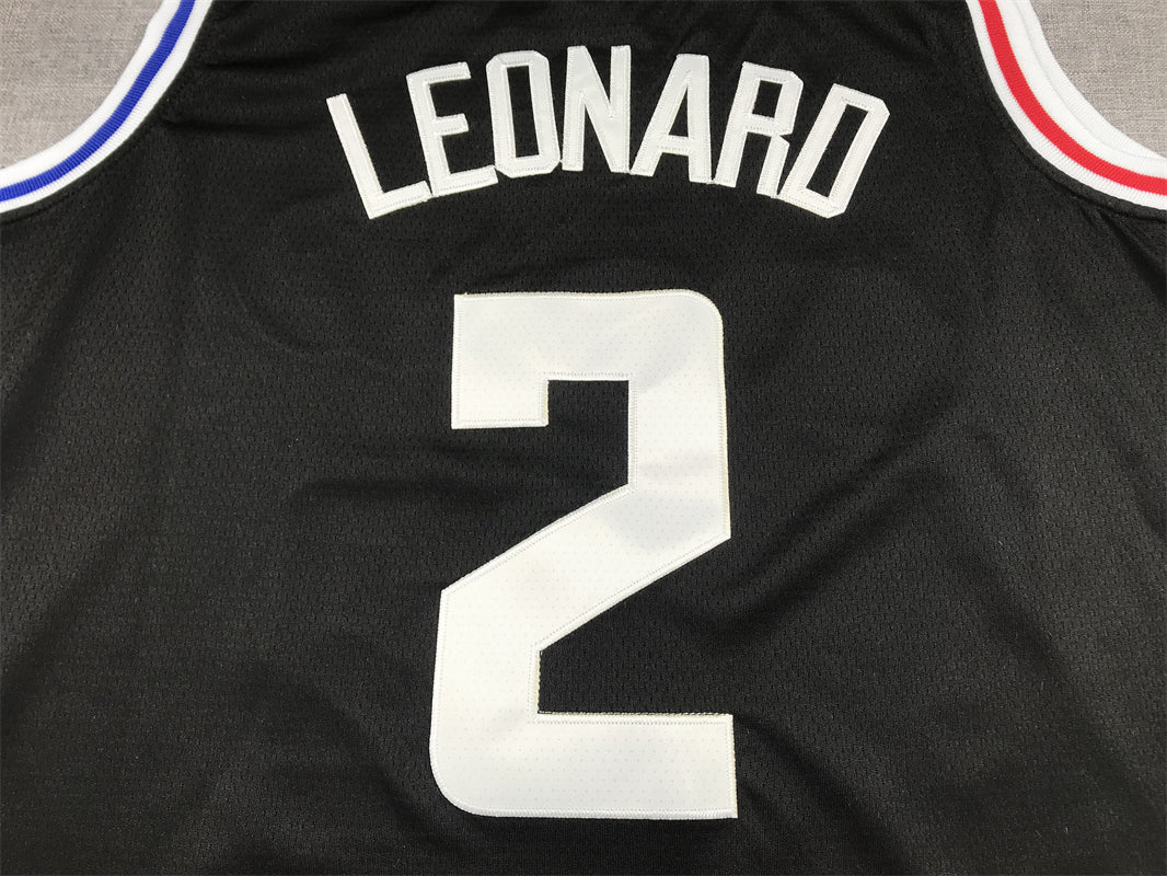 Men's LA Clippers Kawhi Leonard #2 Black 2022/23 Fastbreak Jersey1 - City Edition